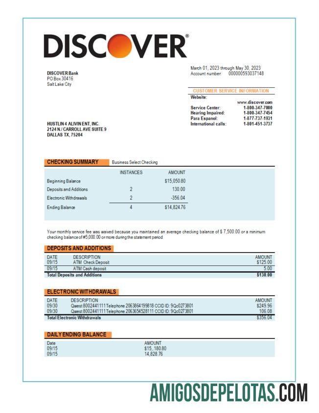Imprimível Descubra modelo de extrato comercial do banco Word e PDF